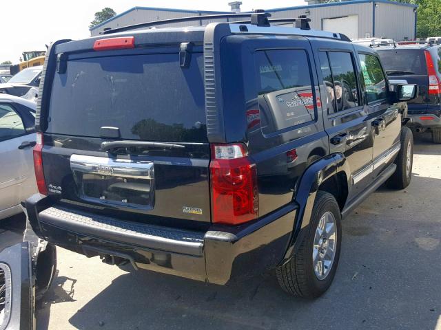 1J8HG58P37C672505 - 2007 JEEP COMMANDER BLACK photo 4