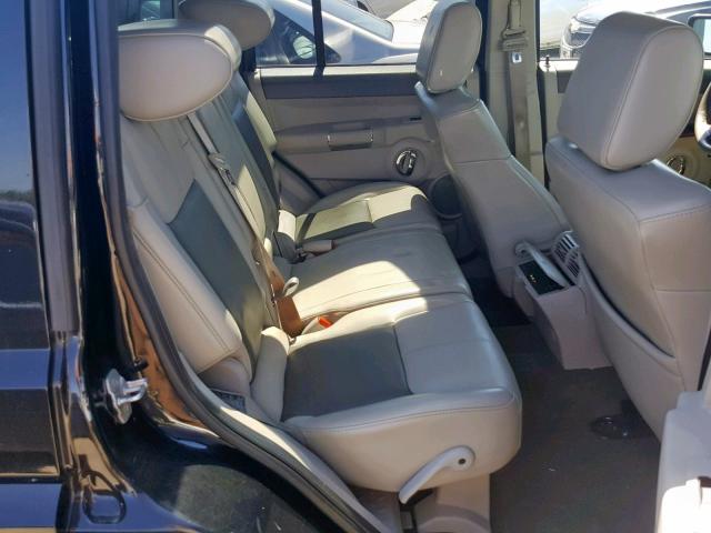 1J8HG58P37C672505 - 2007 JEEP COMMANDER BLACK photo 6