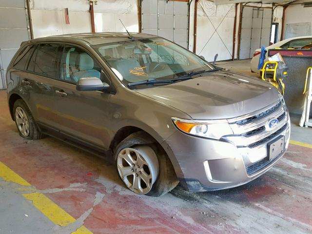 2FMDK3J9XDBA71992 - 2013 FORD EDGE SEL GRAY photo 1