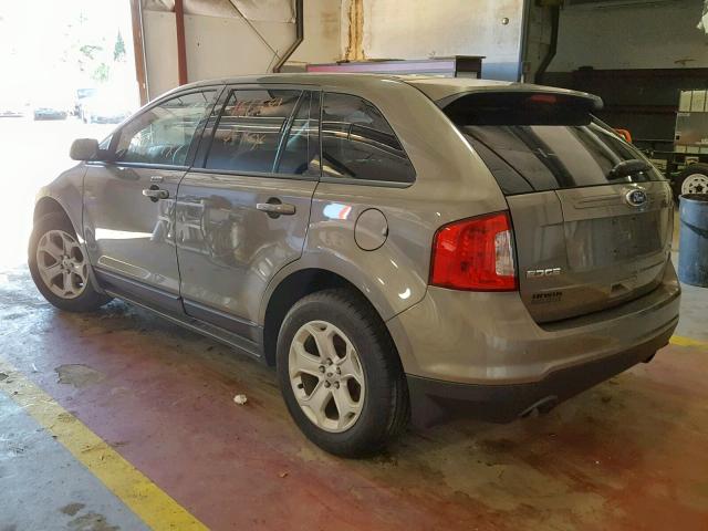 2FMDK3J9XDBA71992 - 2013 FORD EDGE SEL GRAY photo 3