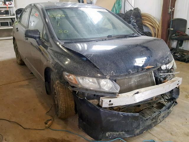 2HGFA16299H008209 - 2009 HONDA CIVIC DX BLACK photo 1