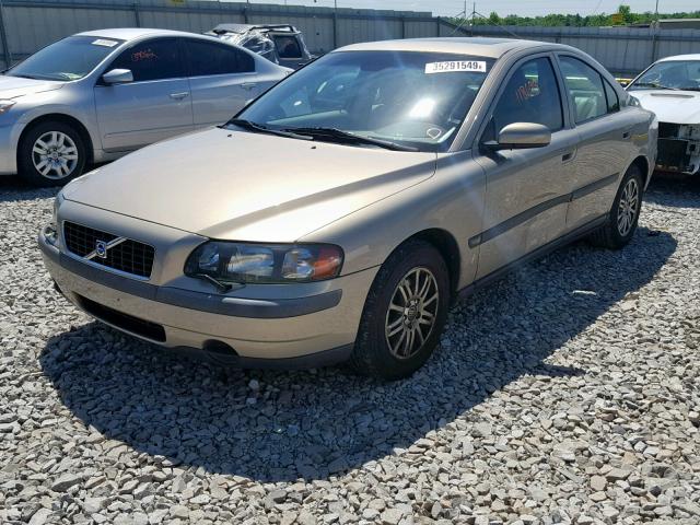 YV1RS61T942403198 - 2004 VOLVO S60 BEIGE photo 2