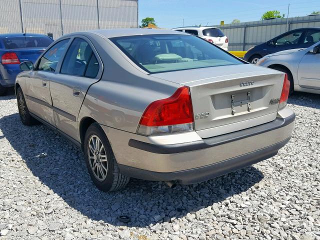 YV1RS61T942403198 - 2004 VOLVO S60 BEIGE photo 3