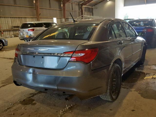 1C3CCBBB3DN666359 - 2013 CHRYSLER 200 TOURIN GRAY photo 4