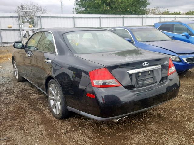 JNKAY41E63M000840 - 2003 INFINITI M45 BLACK photo 3