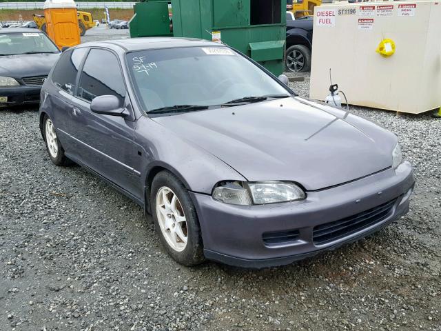 2HGEH3387NH510416 - 1992 HONDA CIVIC SI GRAY photo 1