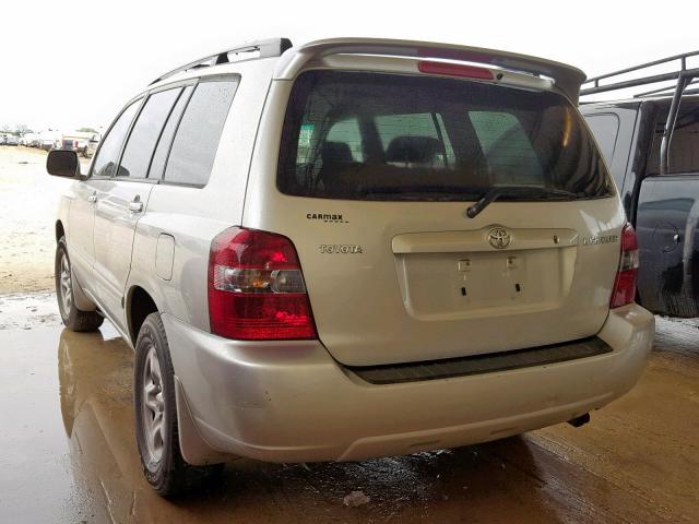 JTEGD21A370163494 - 2007 TOYOTA HIGHLANDER SILVER photo 3