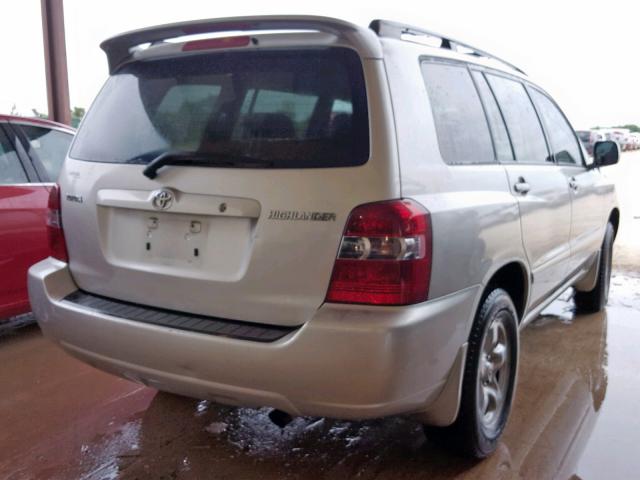 JTEGD21A370163494 - 2007 TOYOTA HIGHLANDER SILVER photo 4