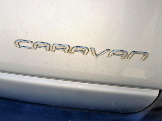 2B4GP2530YR689917 - 2000 DODGE CARAVAN SILVER photo 9