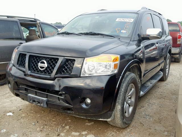 5N1BA0ND6CN620825 - 2012 NISSAN ARMADA SV BLACK photo 2