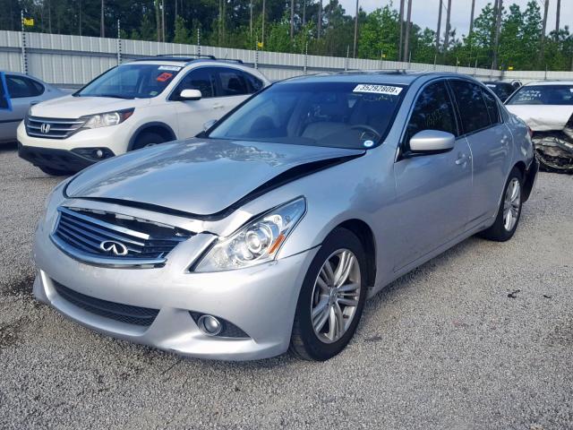 JN1CV6AP7AM204241 - 2010 INFINITI G37 BASE SILVER photo 2