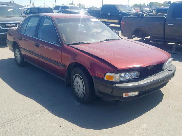 JHMCB7649MC080511 - 1991 HONDA ACCORD DX BURGUNDY photo 1