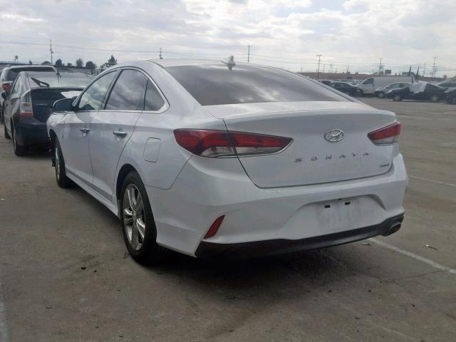 5NPE34AF4JH667391 - 2018 HYUNDAI SONATA SPO WHITE photo 3