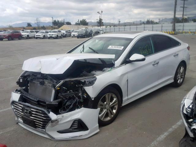 5NPE34AF4JH667391 - 2018 HYUNDAI SONATA SPO WHITE photo 9