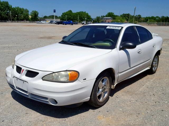 1G2NF52E43M533707 - 2003 PONTIAC GRAND AM S WHITE photo 2