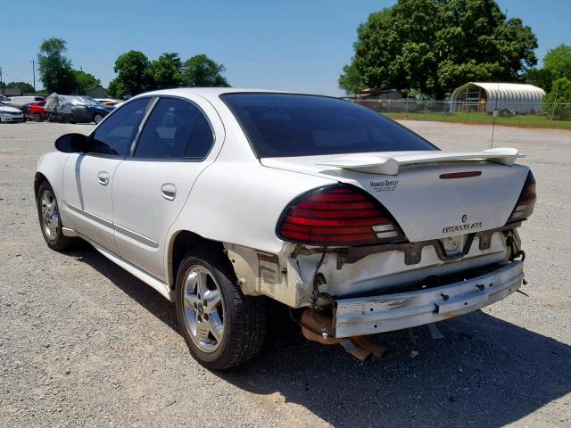 1G2NF52E43M533707 - 2003 PONTIAC GRAND AM S WHITE photo 3