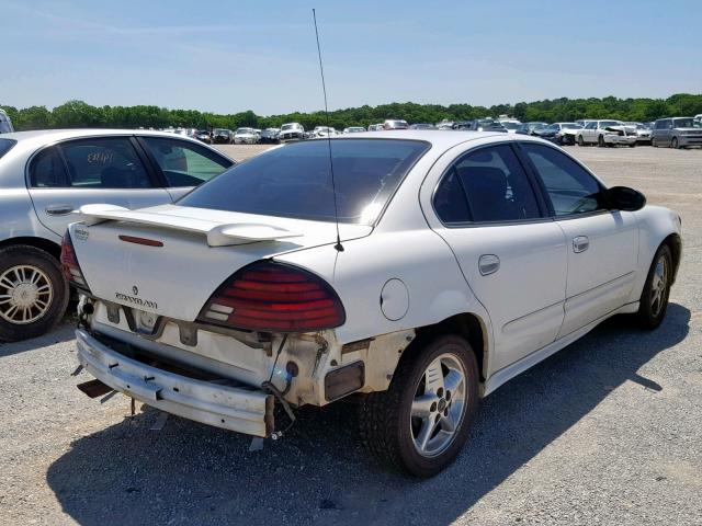 1G2NF52E43M533707 - 2003 PONTIAC GRAND AM S WHITE photo 4