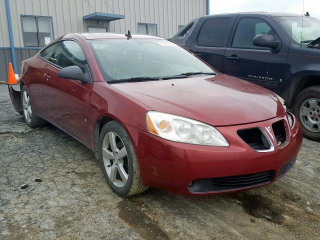 1G2ZH17N584257901 - 2008 PONTIAC G6 GT RED photo 1