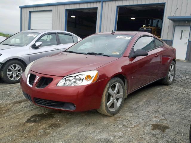 1G2ZH17N584257901 - 2008 PONTIAC G6 GT RED photo 2