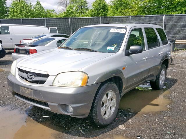 4F2YZ04183KM55893 - 2003 MAZDA TRIBUTE LX SILVER photo 2