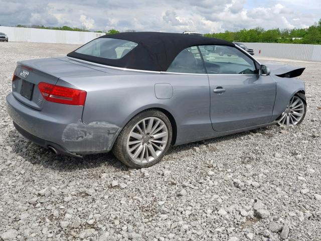 WAULFAFH0AN008180 - 2010 AUDI A5 PREMIUM GRAY photo 4