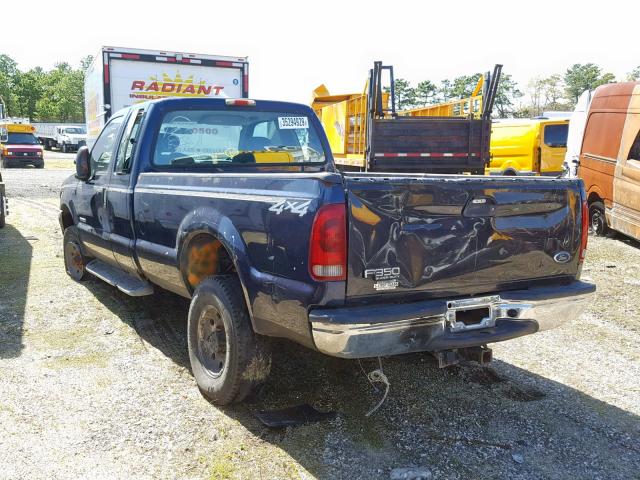 1FTSX31PX4EB12203 - 2004 FORD F350 SRW S BLUE photo 3