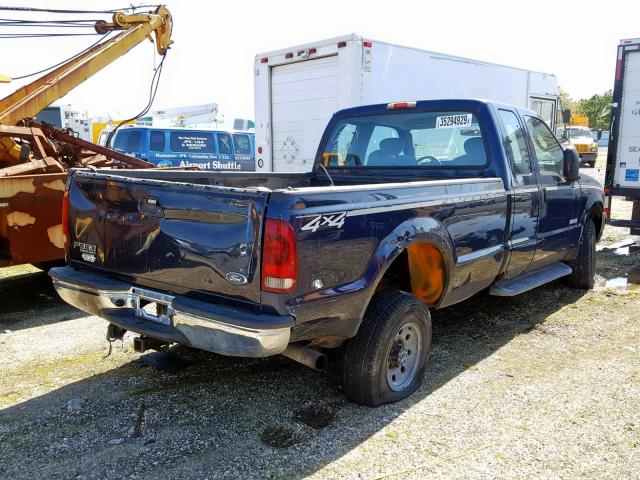 1FTSX31PX4EB12203 - 2004 FORD F350 SRW S BLUE photo 4