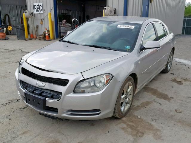 1G1ZH57BX8F285280 - 2008 CHEVROLET MALIBU 1LT SILVER photo 2