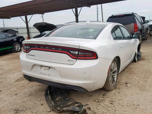 2C3CDXHG4GH180380 - 2016 DODGE CHARGER SX WHITE photo 4