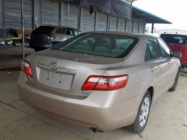 4T1BE46K67U597664 - 2007 TOYOTA CAMRY NEW GOLD photo 4