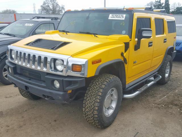 5GRGN23UX5H116453 - 2005 HUMMER H2 YELLOW photo 2