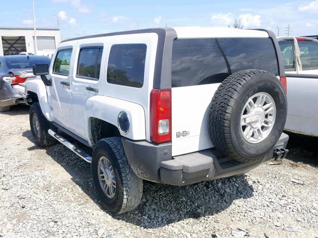 5GTDN136268288759 - 2006 HUMMER H3 WHITE photo 3