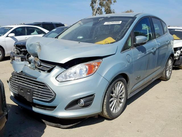 1FADP5CU4DL537862 - 2013 FORD C-MAX PREM BLUE photo 2