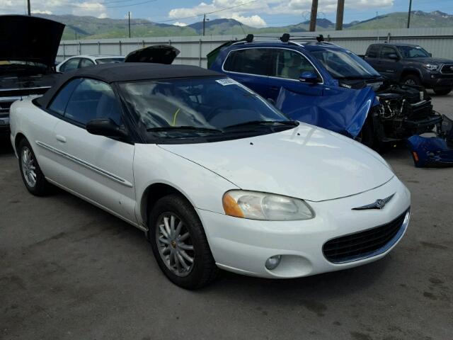 1C3EL55R02N280322 - 2002 CHRYSLER SEBRING LX WHITE photo 1