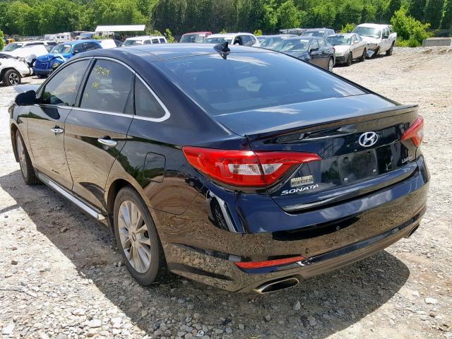 5NPE34AFXFH060726 - 2015 HYUNDAI SONATA SPO BLACK photo 3