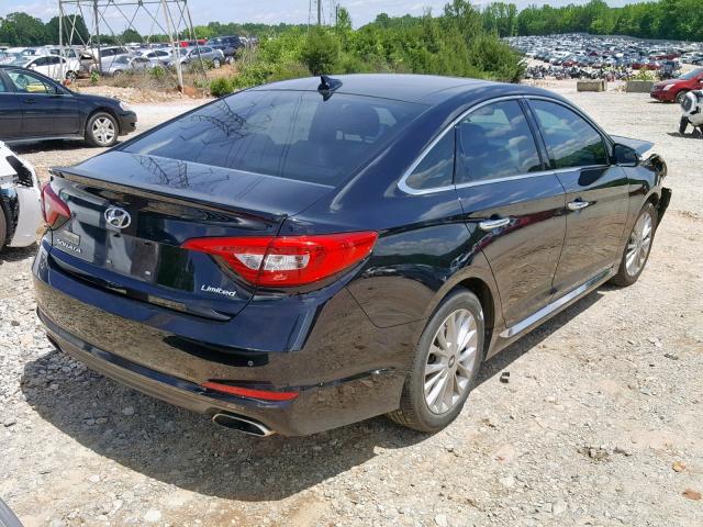 5NPE34AFXFH060726 - 2015 HYUNDAI SONATA SPO BLACK photo 4