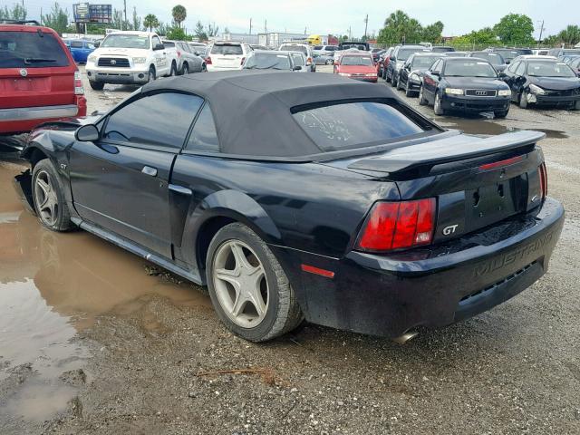 1FAFP45X02F178726 - 2002 FORD MUSTANG GT BLACK photo 3