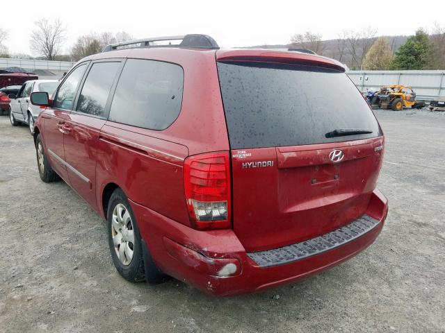 KNDMC233076043870 - 2007 HYUNDAI ENTOURAGE GLS  photo 3