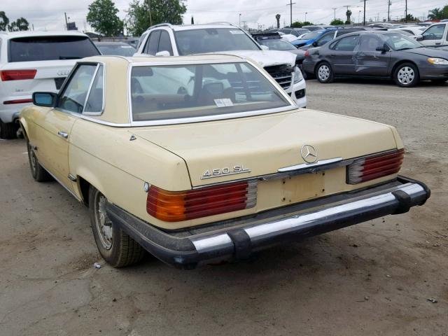 10704412048024 - 1978 MERCEDES-BENZ 450SL YELLOW photo 3