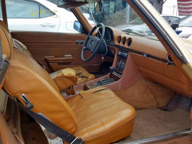 10704412048024 - 1978 MERCEDES-BENZ 450SL YELLOW photo 5