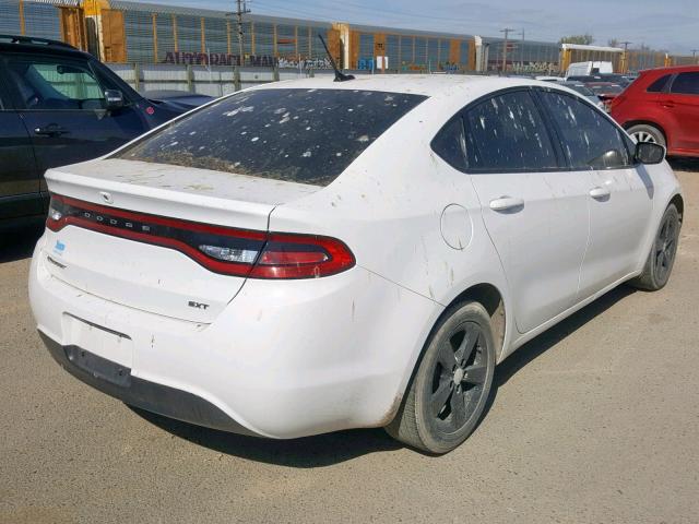 1C3CDFBB4FD306594 - 2015 DODGE DART SXT WHITE photo 4