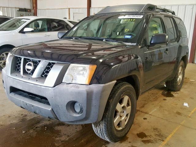 5N1AN08U37C500333 - 2007 NISSAN XTERRA OFF BLACK photo 2