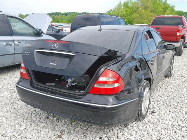 WDBUF65J43A306247 - 2003 MERCEDES-BENZ E 320 BLACK photo 4