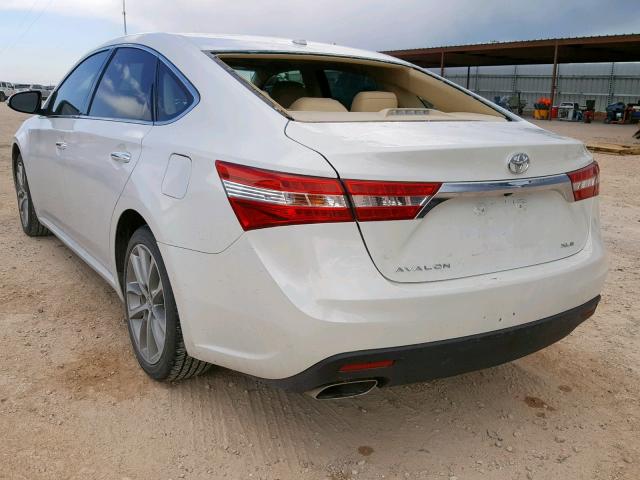 4T1BK1EB6EU115751 - 2014 TOYOTA AVALON BAS WHITE photo 3