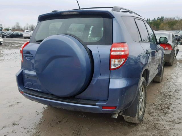 2T3BF4DV0AW040743 - 2010 TOYOTA RAV4 BLUE photo 4