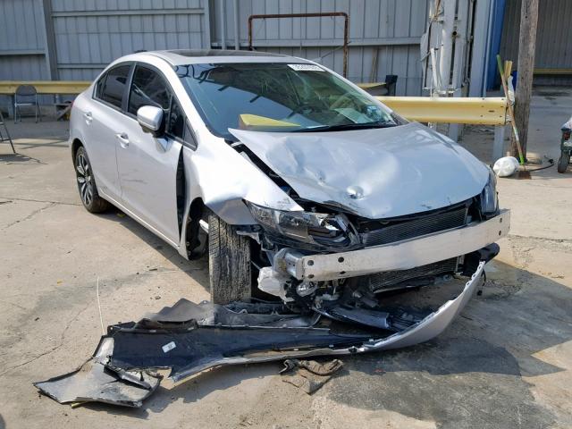 2HGFB2F9XFH527653 - 2015 HONDA CIVIC EXL SILVER photo 1