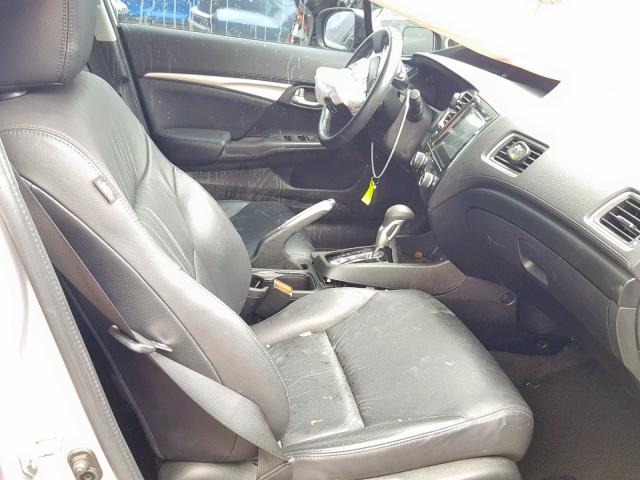 2HGFB2F9XFH527653 - 2015 HONDA CIVIC EXL SILVER photo 5