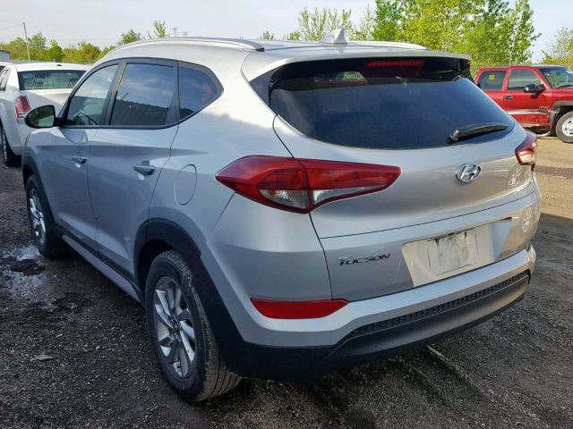 KM8J33A4XJU710625 - 2018 HYUNDAI TUCSON SEL SILVER photo 3