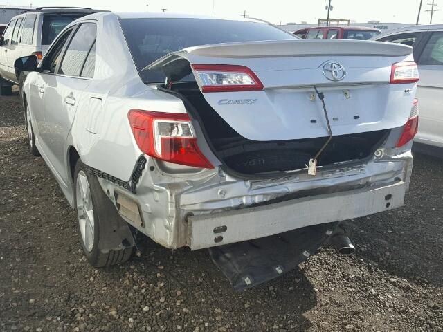 4T1BF1FK8CU175353 - 2012 TOYOTA CAMRY SILVER photo 3