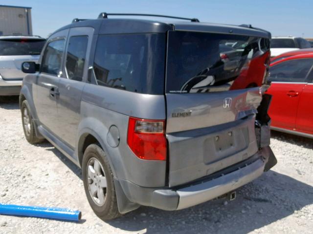 5J6YH28625L018063 - 2005 HONDA ELEMENT EX GRAY photo 3